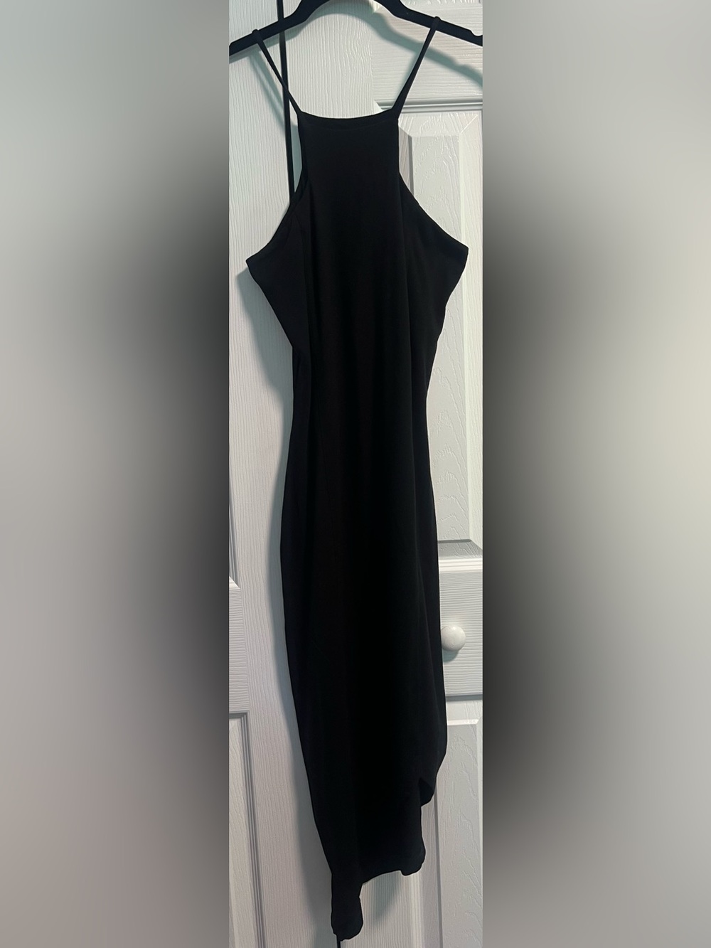 Express Classic Black High-Neck Bodycon Dress